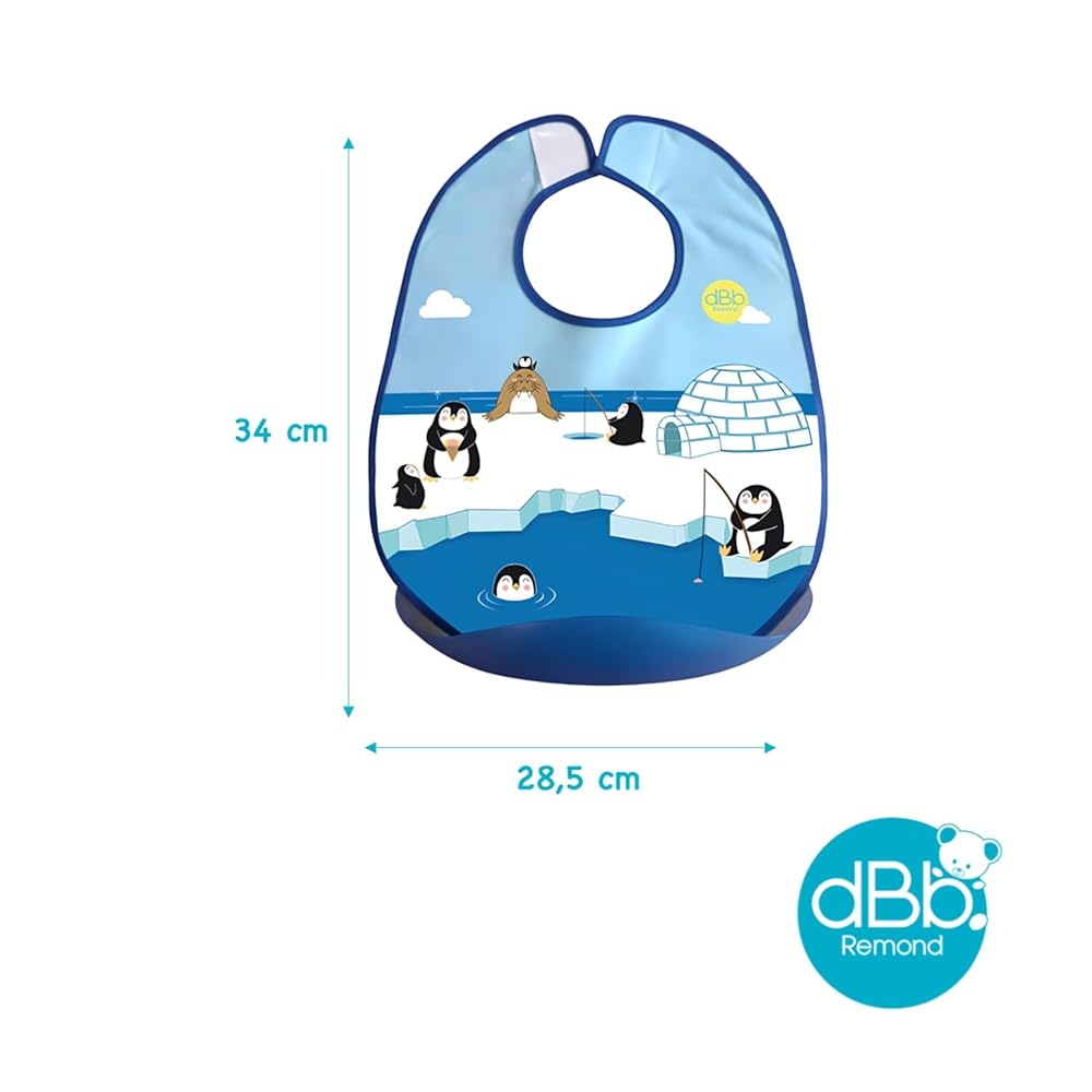 dBb Remond Crumb-Catcher Bib - Penguin : Amazon.co.uk: Baby